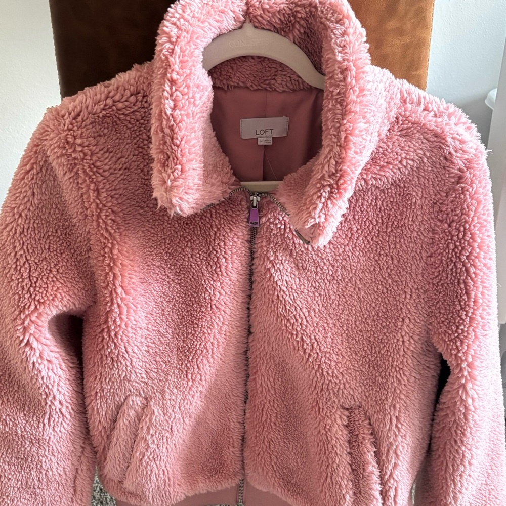Loft Sherpa cropped jacket